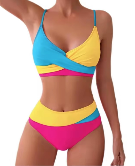 Triangle Bikini 2025 Sanya Dreifarbig