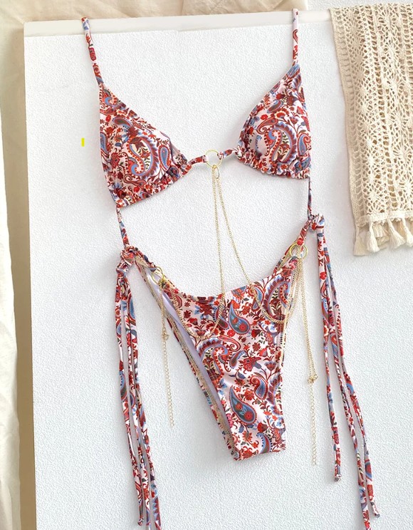 Sexy Halterneck Bikini 2025 Susanna mit Kette