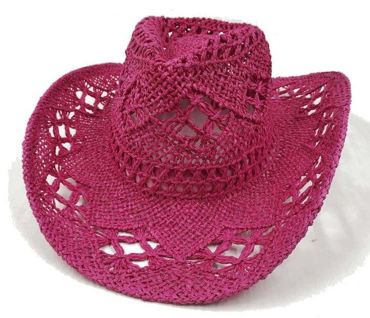 Western Cowboy Hut Sommerhut 2025 in Pink