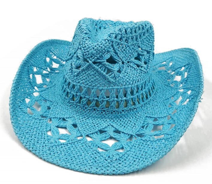Western Cowboy Hut Sommerhut 2025 in Hellblau