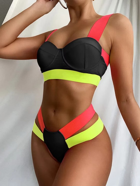 Push Up Bikini 2025 Steffi Dreifarbig
