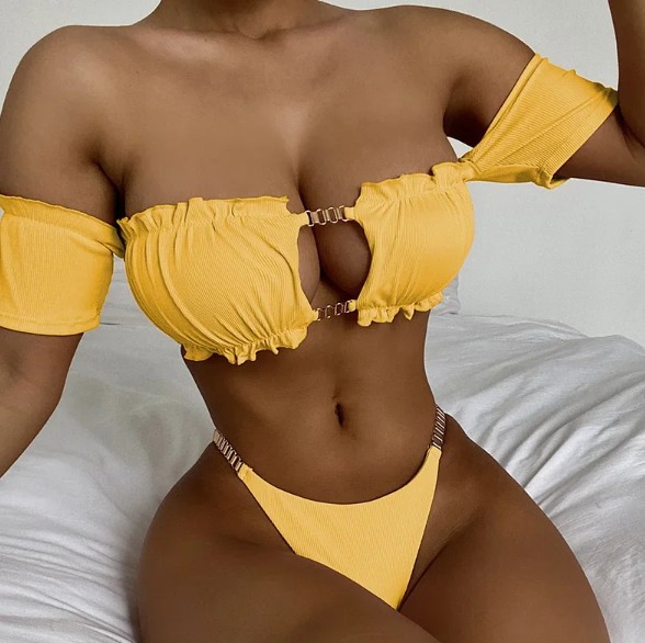 Bandeau Bustie Bikini 2025 Siri Gelb