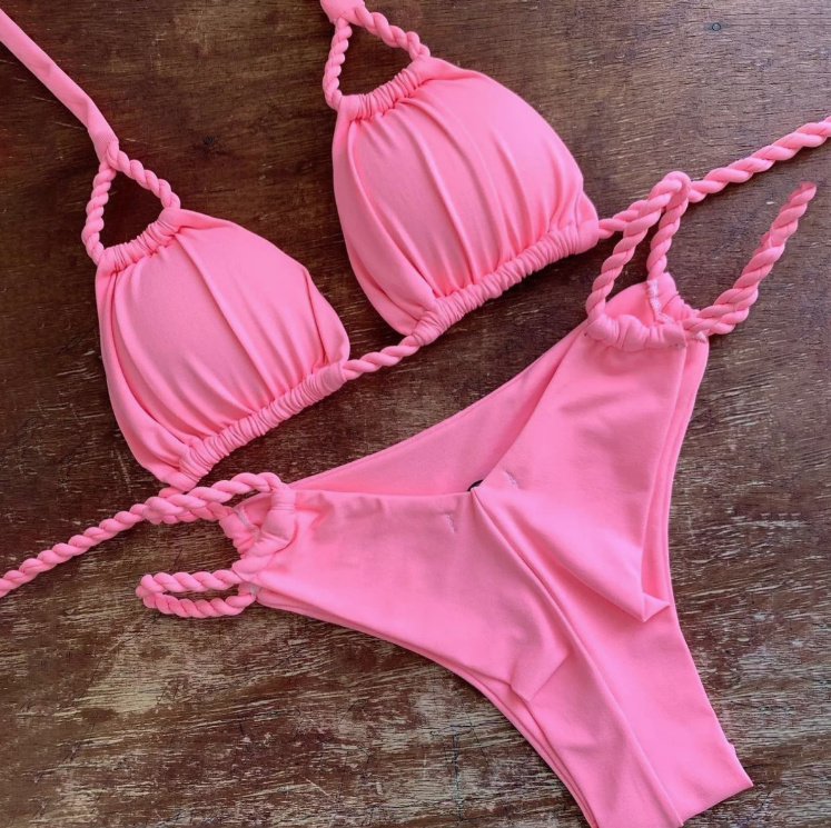 Brasiianischer Push Up Bikini Zoya in Pink