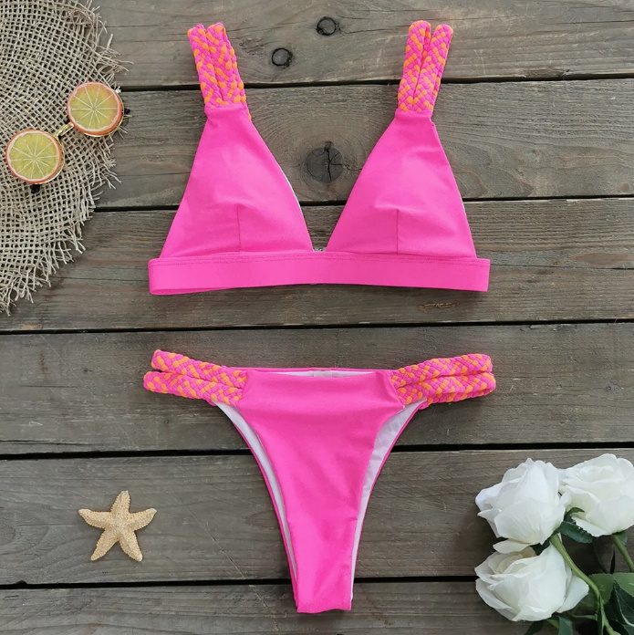 Triangle Bikini Yoselin in Pink