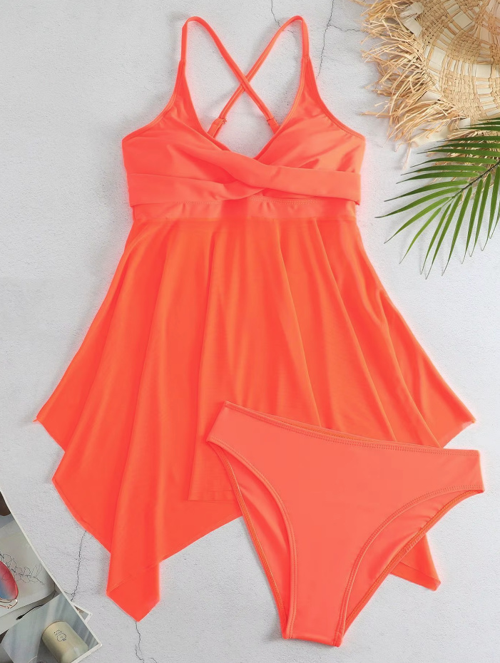 Beach Wear Damen Tankini 2025 Violaine in Orange 