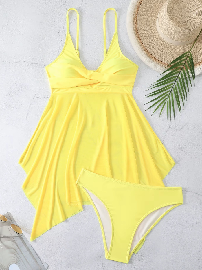 Beach Wear Damen Tankini 2025 Violaine in Gelb 