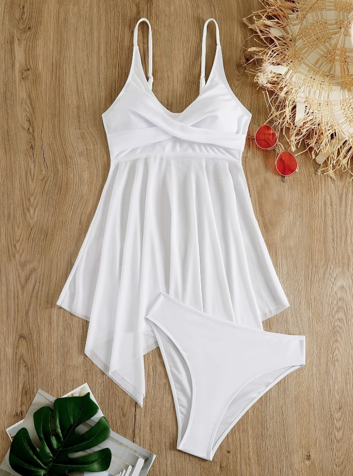Beach Wear Damen Tankini 2025 Violaine in Weiß 