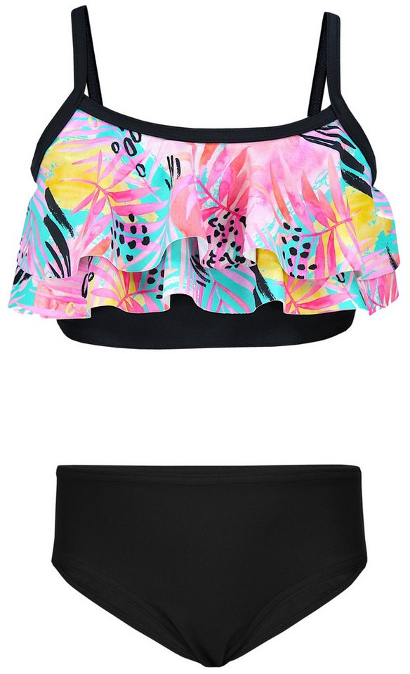 Aquarti Bustier-Bikini Aquarti Mädchen Bikini Set Bustier Bikinislip Zweiteiliger Badeanzug