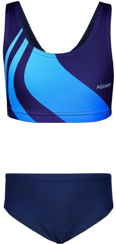 Aquarti Bustier-Bikini Aquarti Mädchen Sport Bikini Racerback Bustier & Bikinislip