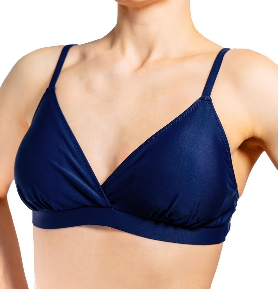Aquarti Triangel-Bikini Bikini Oberteil Neckholder Push Up Padded Zum Binden