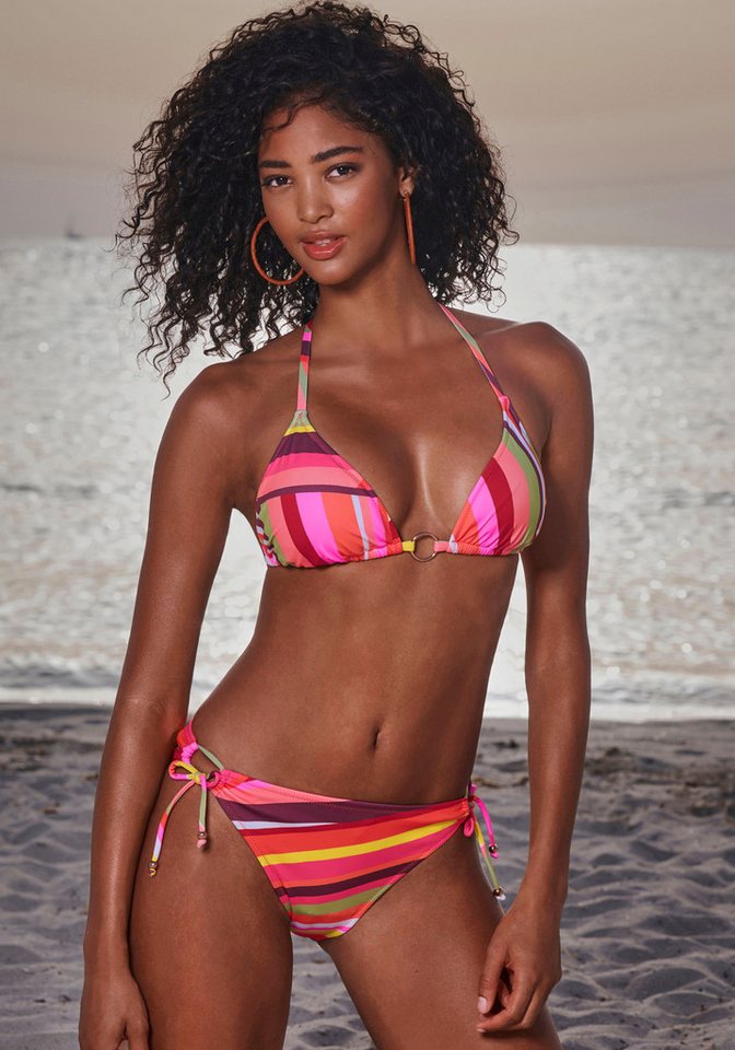 Bruno Banani Triangel-Bikini mit edlem Zierring