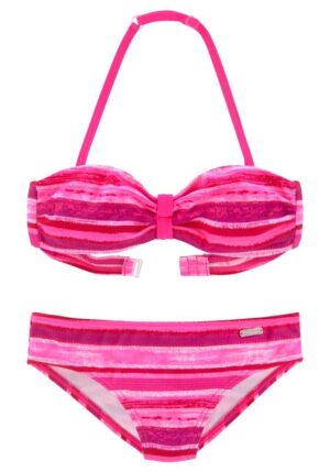 Buffalo Bandeau-Bikini May Kids mit knalligem Streifendruck