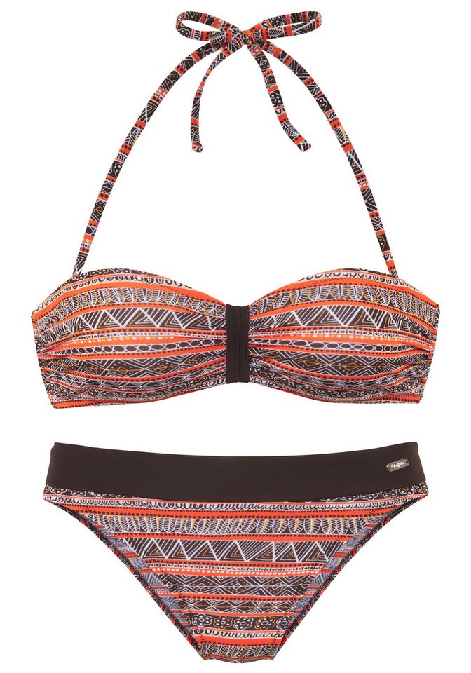 Buffalo Bandeau-Bikini Mit trendigem Streifendruck