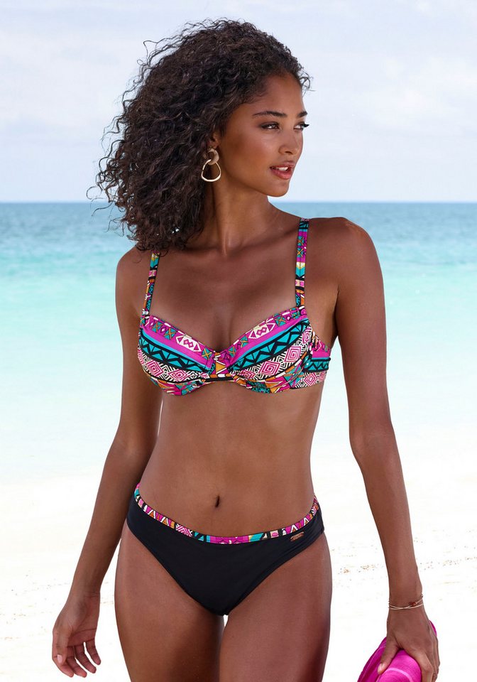 Buffalo Bügel-Bikini mit farbenfrohen Design