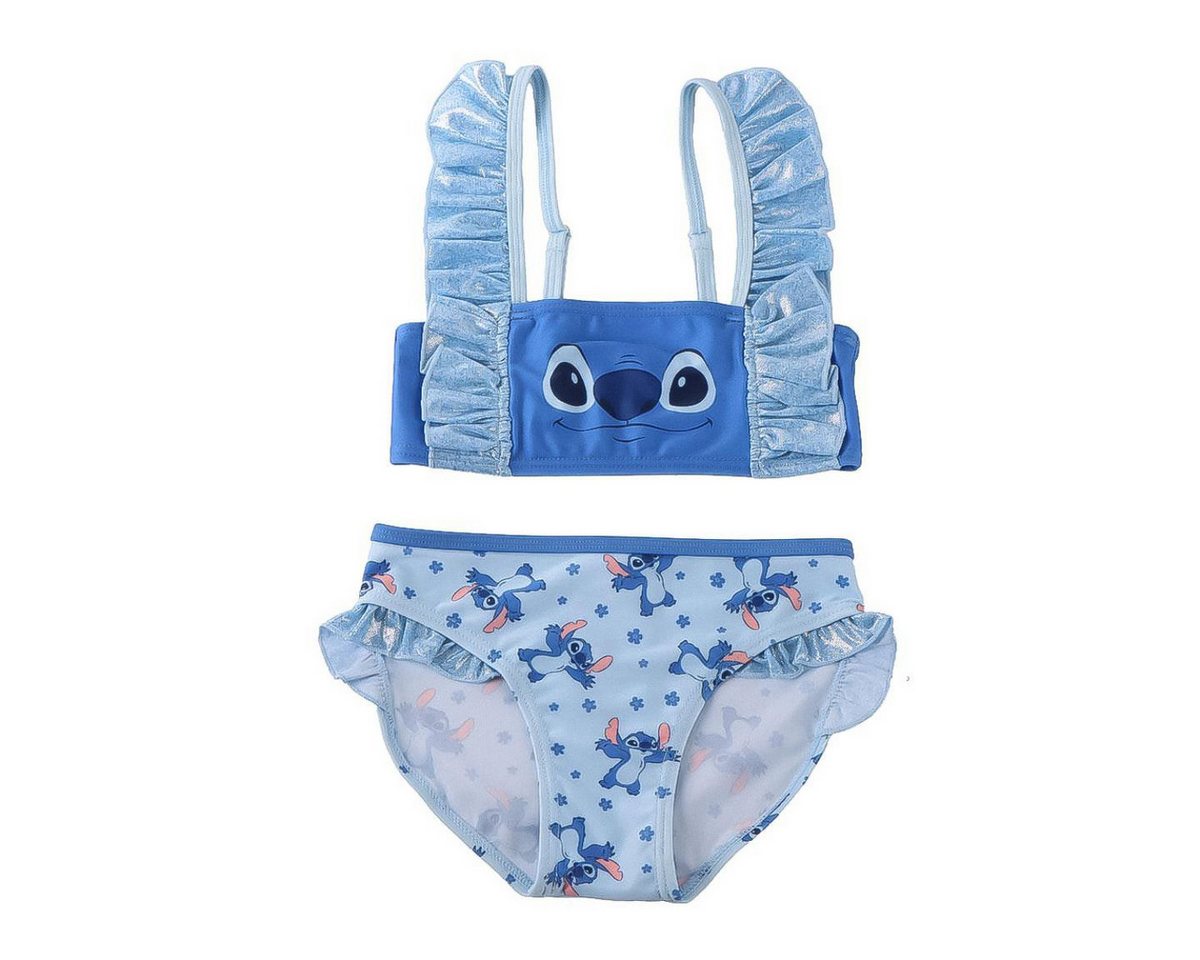 Disney Balconette-Bikini Stitch Mädchen Bikini mit Fanmotiv für Sommer und Urlaub