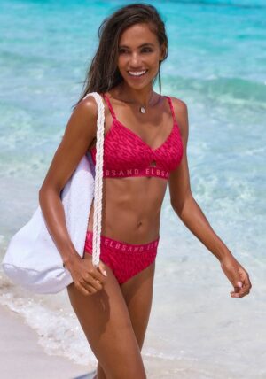 Elbsand Bustier-Bikini mit Markenschriftzug