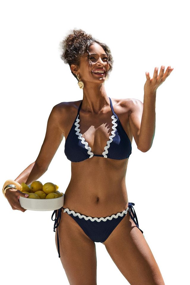 Friends Like These Triangel-Bikini Friends Like These Bikini mit Spitzenbesatz (2-St)