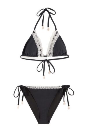 Friends Like These Triangel-Bikini Friends Like These Triangel-Bikini mit Häkelbesatz (2-St)