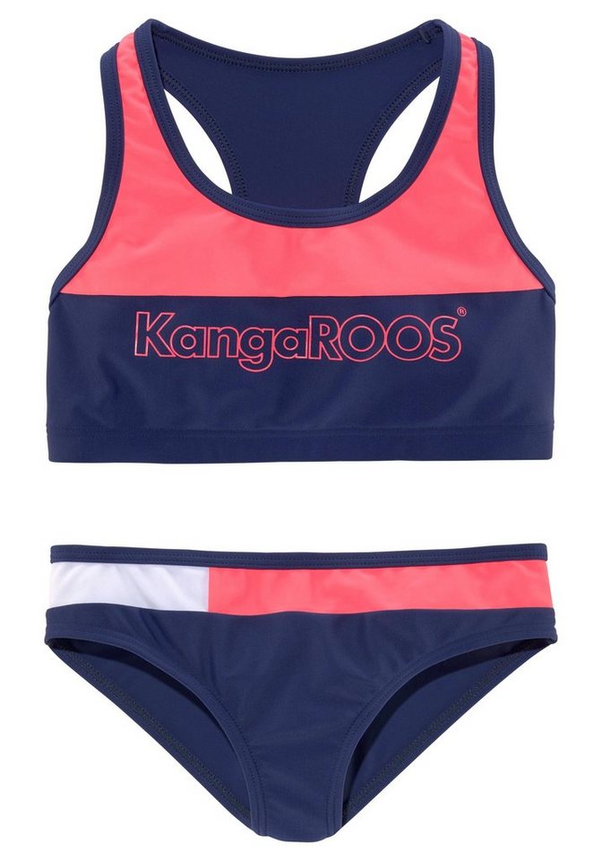 KangaROOS Bustier-Bikini Energy Kids im Colourblocking-Design