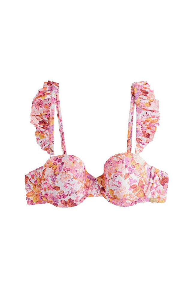 LAURA ASHLEY Balconette-Bikini-Top Laura Ashley Balconette-Bikinioberteil mit Rüschen (1-St)