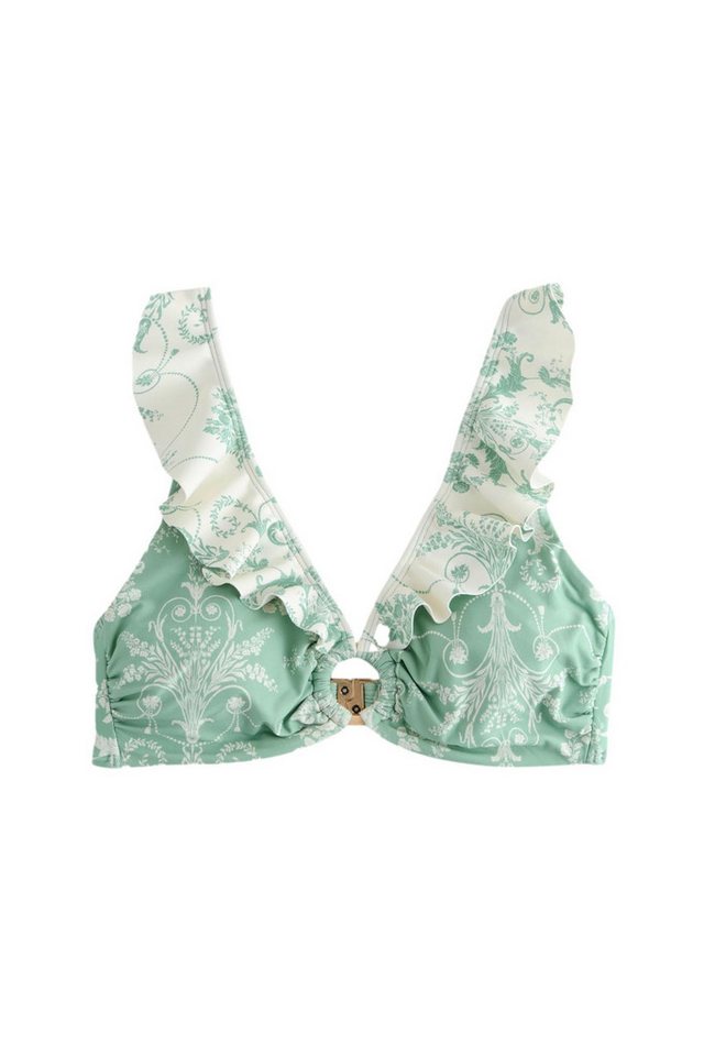 LAURA ASHLEY Bustier-Bikini-Top Laura Ashley Bikinioberteil mit Rüschen (1-St)