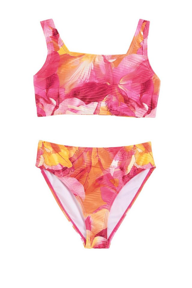 LIPSY Bustier-Bikini Lipsy Bikini mit U-Ausschnitt und Struktur (2-St)