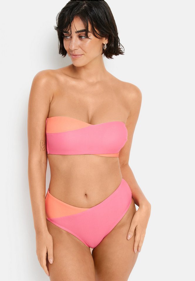 LSCN by LASCANA Bandeau-Bikini Auri (Set) in Colourblock-Optik