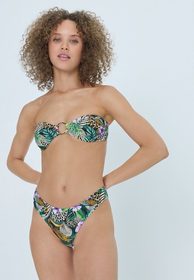 LSCN by LASCANA Bandeau-Bikini mit Zierring zwischen den Cups