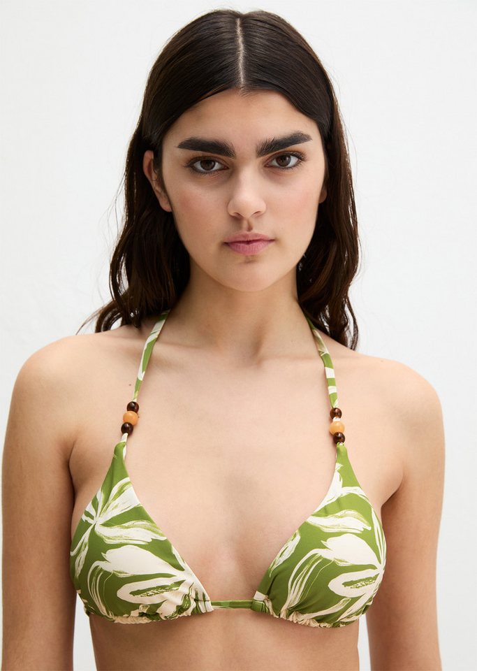 Marc O'Polo Bandeau-Bikini-Top Shiny Abstract Flower AOP