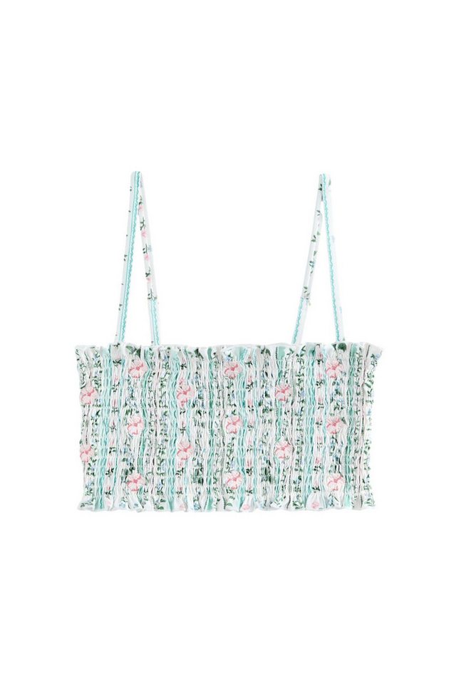 Next Bandeau-Bikini-Top Gesmoktes Bandeau-Bikinioberteil (1-St)