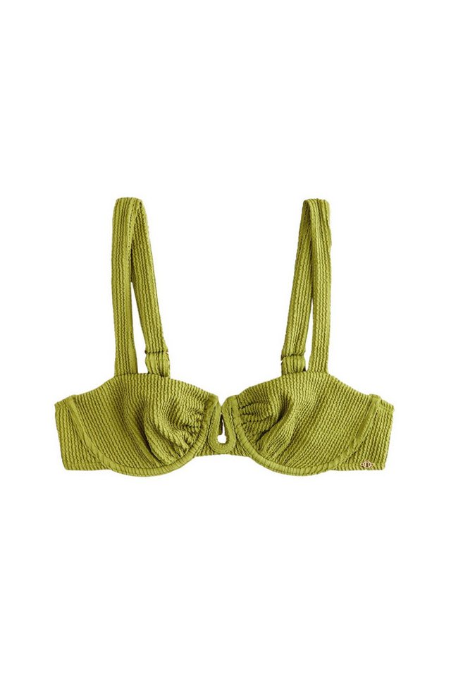 Next Bügel-Bikini-Top Unwattiertes Bikinioberteil mit Bügel Knitteroptik (1-St)