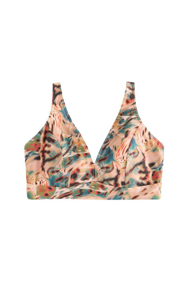 Next Triangel-Bikini-Top DD+ Tief ausgeschnittenes Triangel-Bikinioberteil (1-St)