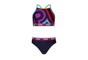 PUMA Triangel-Bikini PUMA SWIM GIRLS PLACED PRINT BIKINI SET (Set) Big-Wording