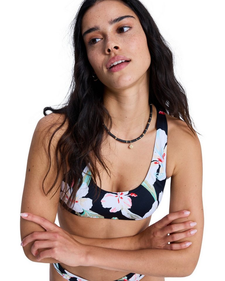Roxy Bandeau-Bikini-Top Printed Essentials Athletic Bra
