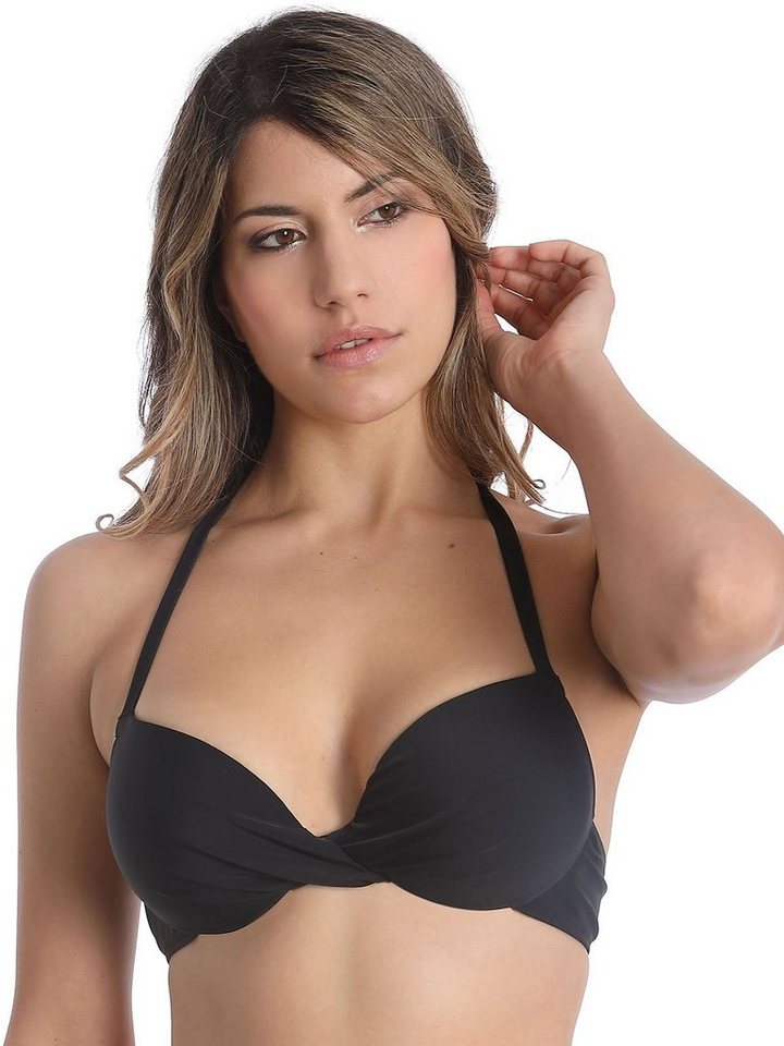 Sassa Bügel-Bikini-Top Bikini-Top mit Schale BASIC BLACK (Stück
