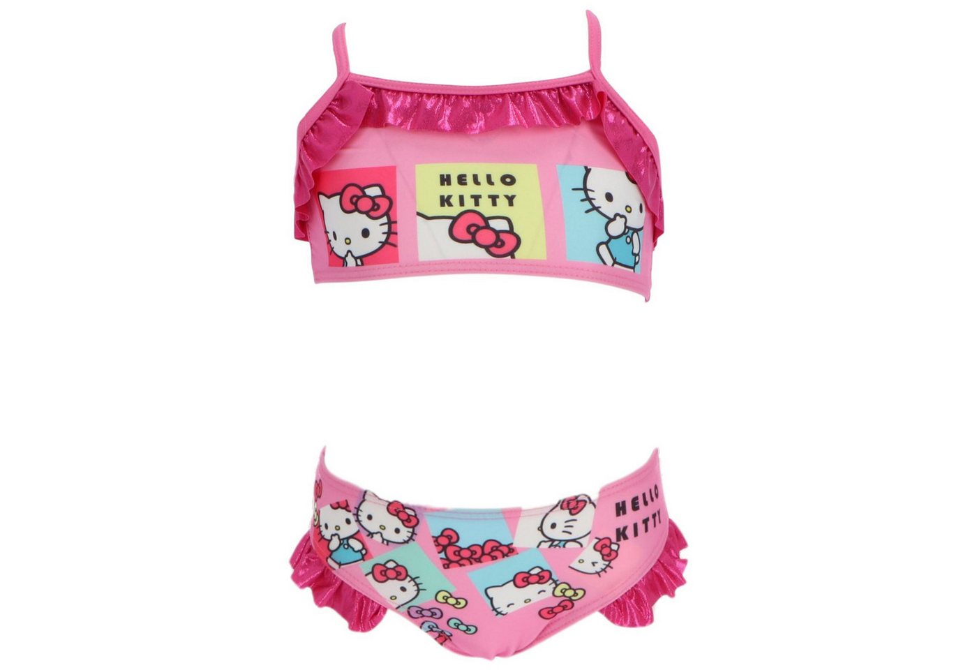 Textiel Trade B.V. Balconette-Bikini Hello Kitty Kinder Bikini – Zweiteiliger Badeanzug für Mädchen Strand (2-er Pack)