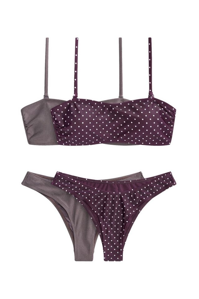 The Set Bandeau-Bikini The Set Bandeau-Bikinioberteile im 2er-Pack (4-St)