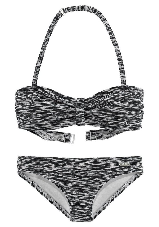 Venice Beach Bandeau-Bikini regulierbares Top