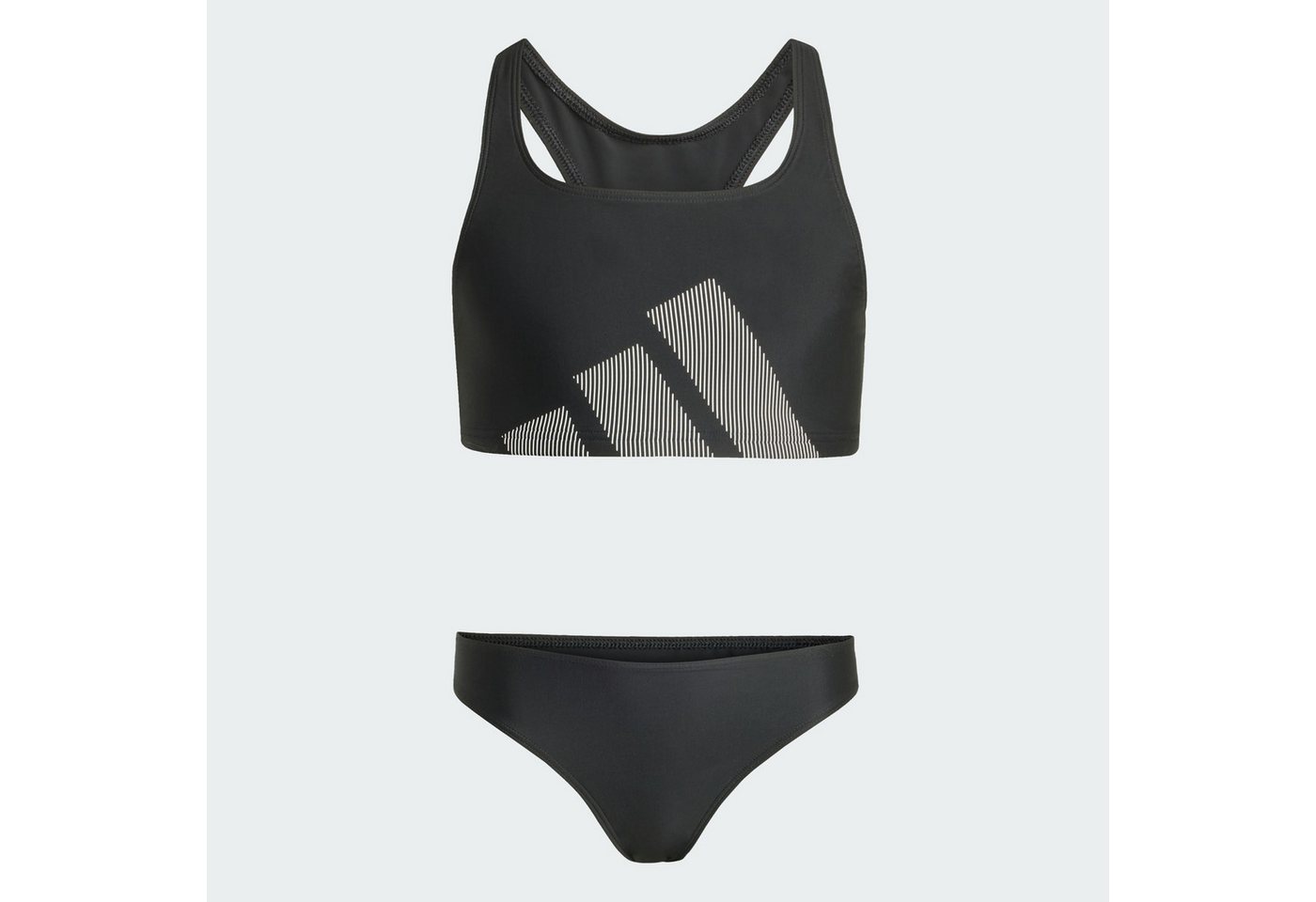 adidas Performance Bustier-Bikini BIG LOGO KIDS BIKINI SET MIT C-FÖRMIGEM RÜCKEN (1-St)